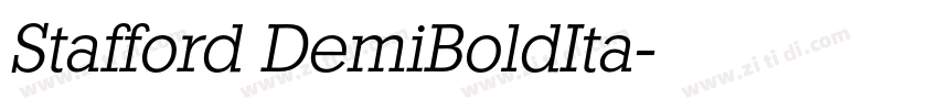 Stafford DemiBoldIta字体转换